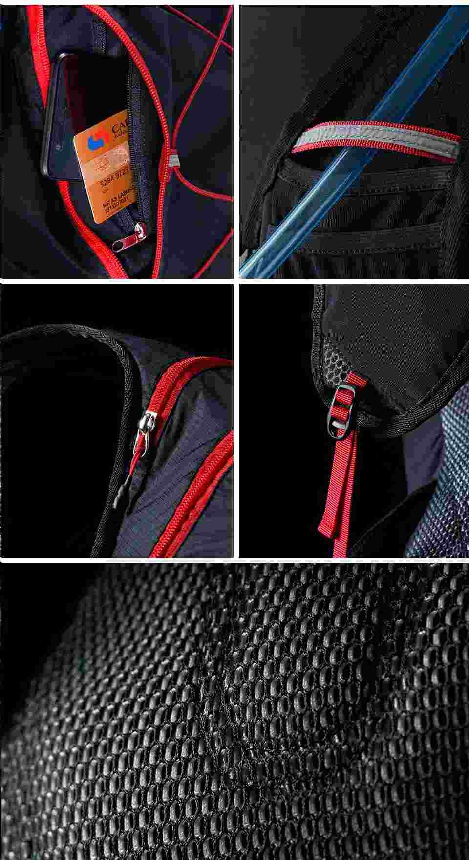 NATUREHIKE - ULTRALIGHT CROSS COUNTRY HYDRATION BACKPACK BLACK