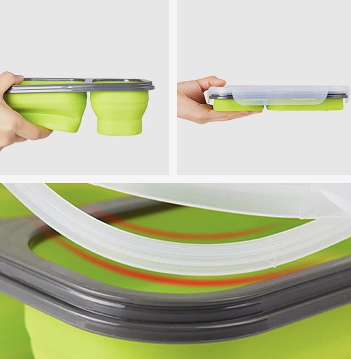 FOLDABLE LUNCH BOX 2PCS