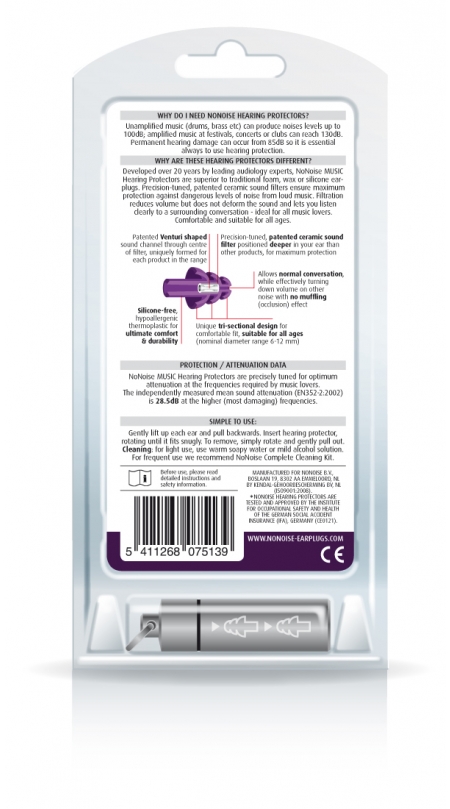 NONOISE - MOTOR EAR PLUGS