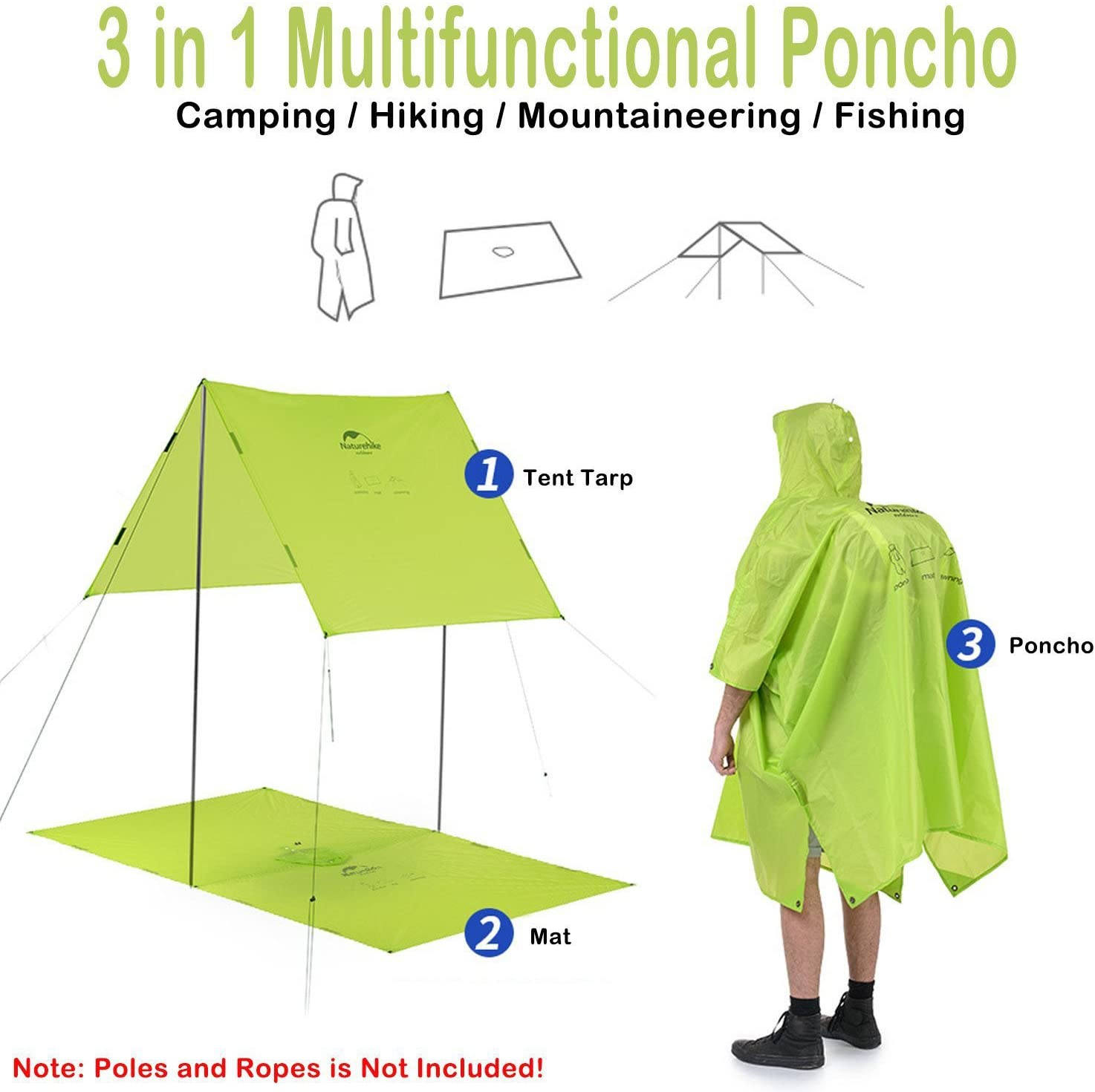 210T TRIPLE CANOPY PONCHO