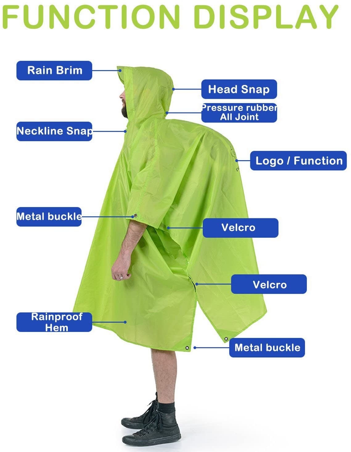 210T TRIPLE CANOPY PONCHO
