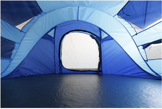 4 PERSON POP UP CAMPIMG TENT - BLUE