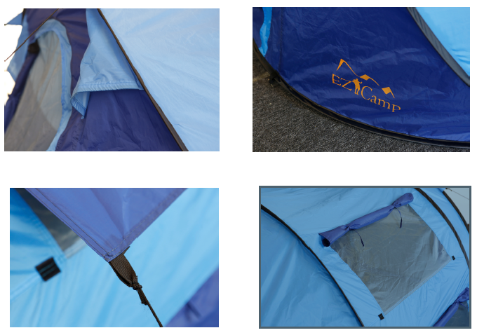 4 PERSON POP UP CAMPIMG TENT - BLUE