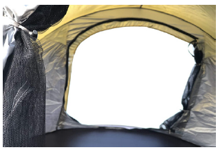 4 PERSON POP UP CAMPIMG TENT - YELLOW