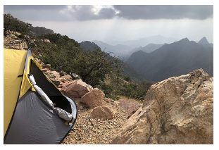 4 PERSON POP UP CAMPIMG TENT - YELLOW