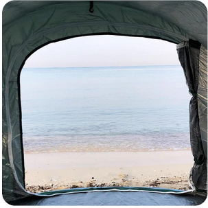 4 PERSON POP UP CAMPIMG TENT - GREEN