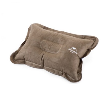 [6927595718209] INFLATABLE SUEDE PILLOW (6927595718209-BROWN)