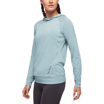 [793661444008] WOMEN'S ALPENGLOW LS HOODY (XS, 793661443964-BLUE ASH)
