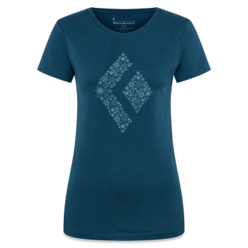[793661461517] WOMEN'S SNOW DIAMOND T-SHIRT (XS, 793661461470-AZURITE)