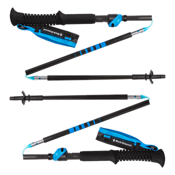 [793661350811] DISTANCE CARBON FLZ TREK POLES 105-125CM