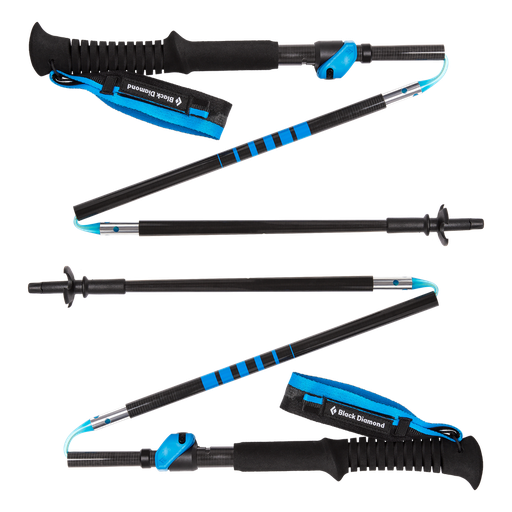 [793661350811] DISTANCE CARBON FLZ TREK POLES 105-125CM