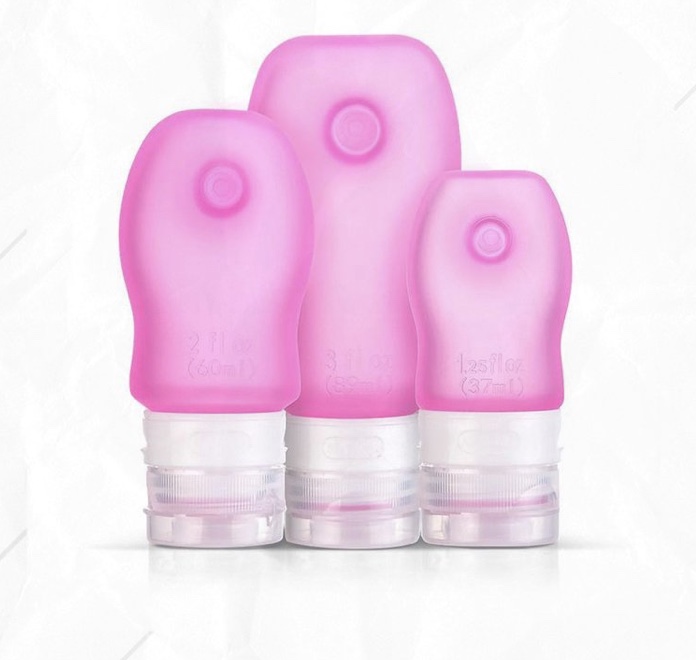 COSMETIC SILICONE TRAVEL BOTTLES SET
