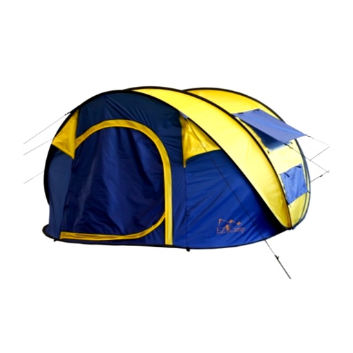 [4PS6383] POP UP CAMPIMG TENT 4 PERSON YELLOW