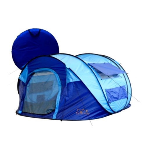 [4PS8543] POP UP CAMPIMG TENT 4 PERSON BLUE